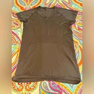 Lululemon Swiftly Tech Short Sleeve Running Top Black Size 10